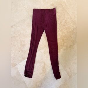 Lou & Grey for LOFT Deep Burgundy Cozy Flipside Leggings- NWT XS